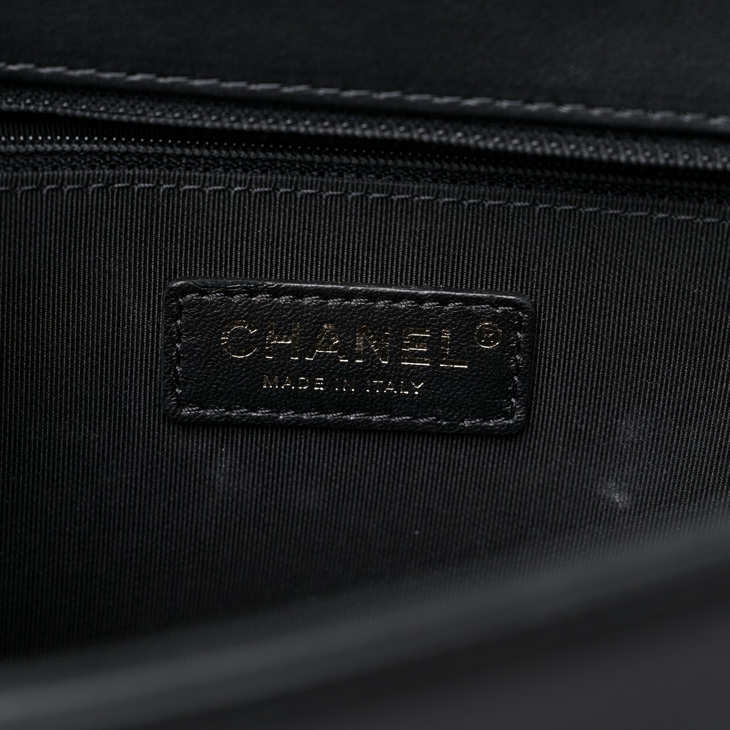Calfskin Quilted New Medium Boy Flap Black