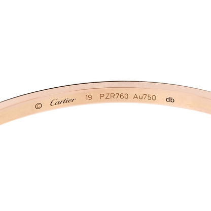 Cartier 18K Pink Gold Small LOVE Bracelet 19 6 of 8