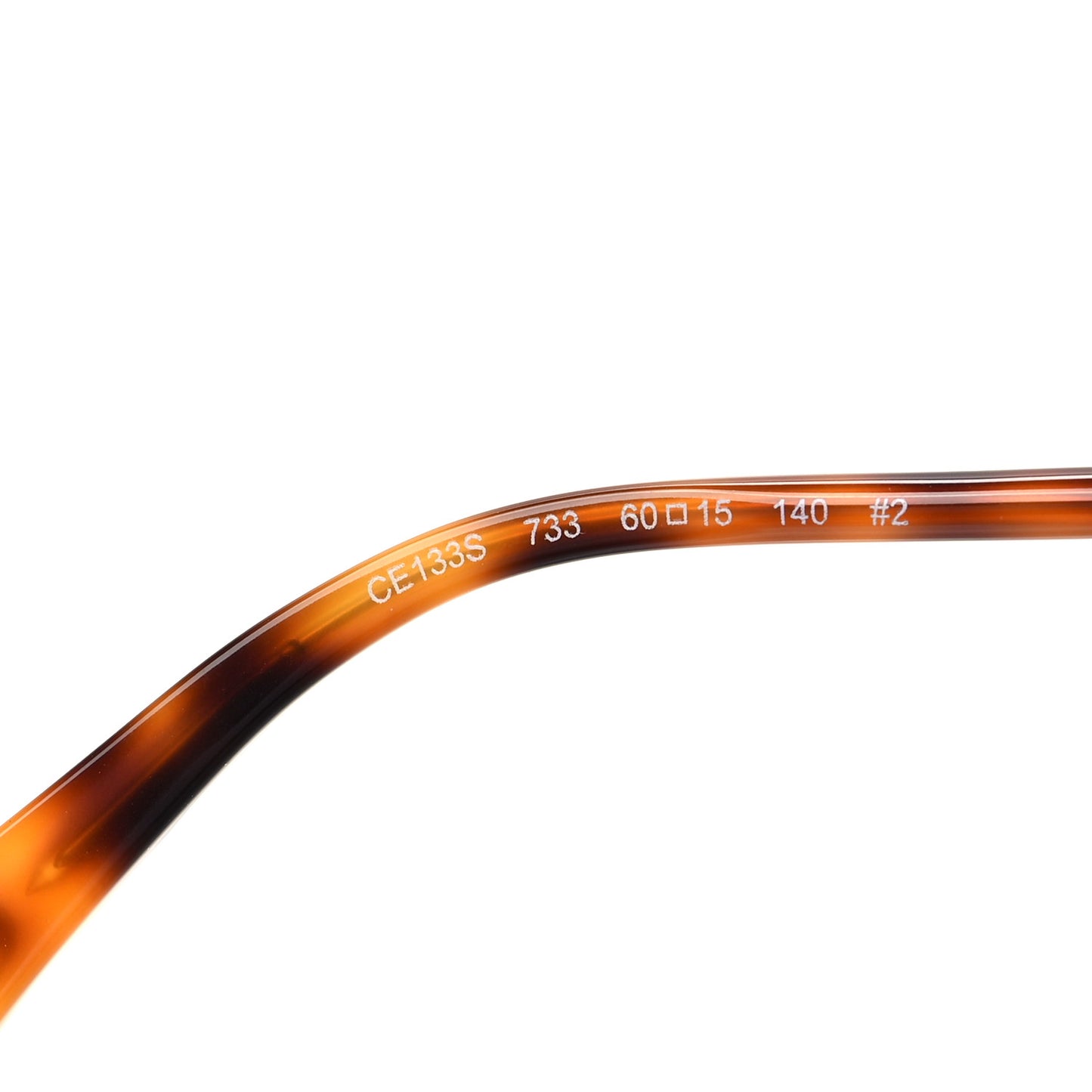 Poppy Cutout Square Sunglasses CE133S Gold Brown