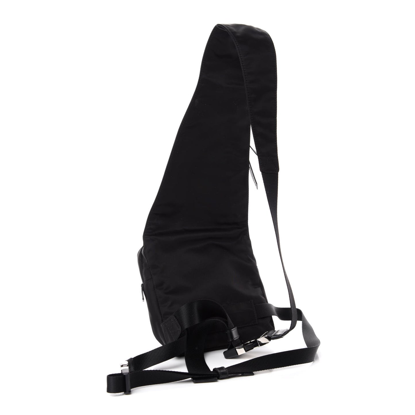 Tessuto Nylon Crossbody Bag Black