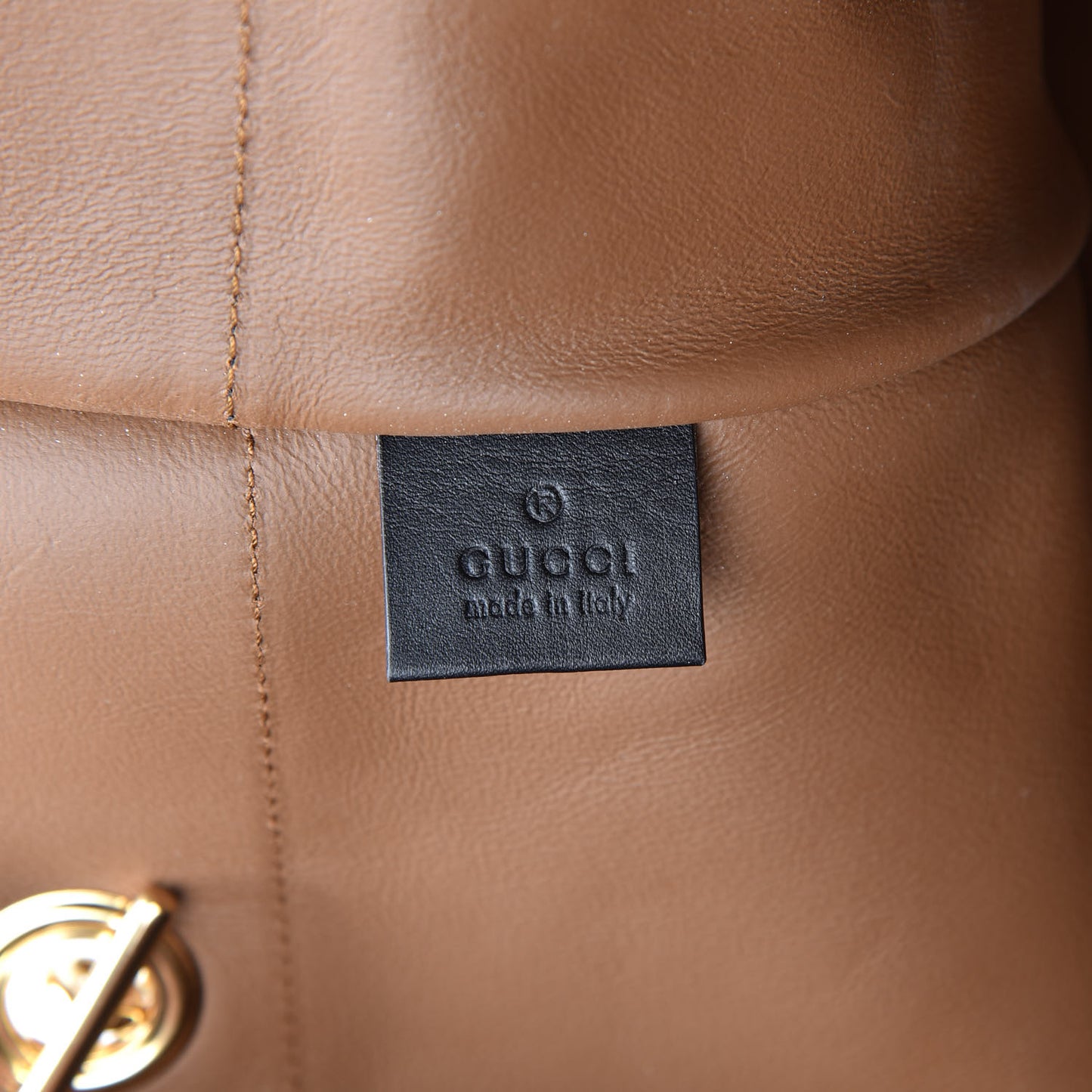 Suede Patent Maxi Rajah Chain Tote Nocciola Black