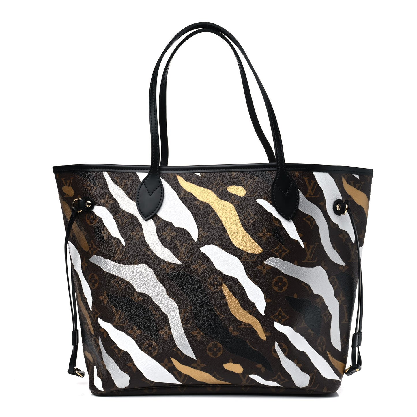 X LOL Monogram Neverfull MM Gold Silver