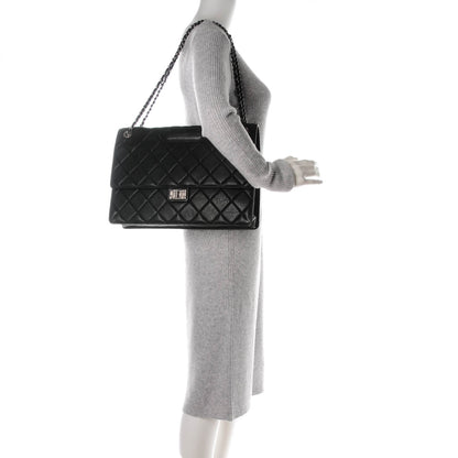 Chanel Washed Lambskin Maxi Take Away Flap Bag Black 2 of 7