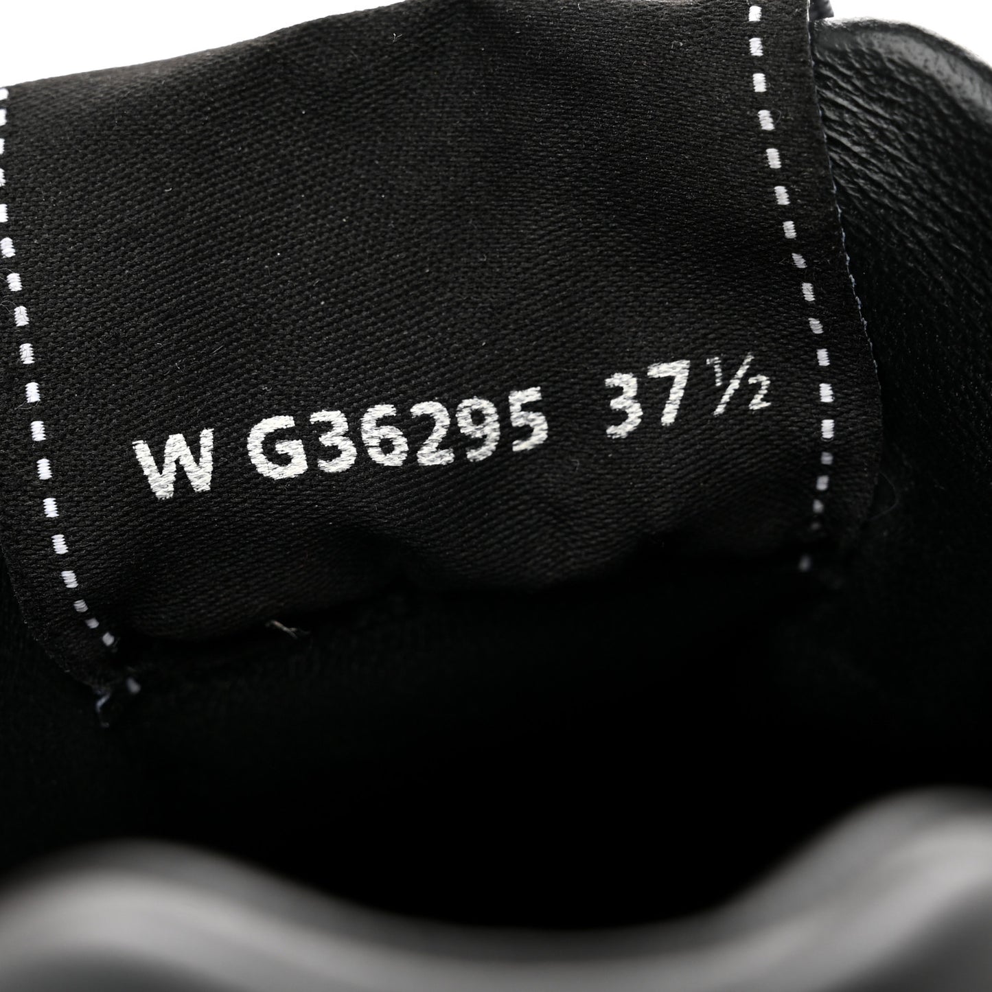 Calfskin Womens Logo Sneakers 37.5 Black