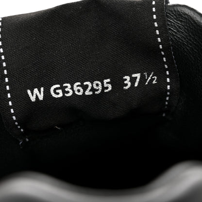 Chanel Calfskin Womens Logo Sneakers 37.5 Black 8 of 8
