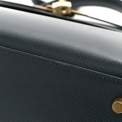 Hermes Courchevel Kelly Sellier 32 Bleu Indigo 16 of 18