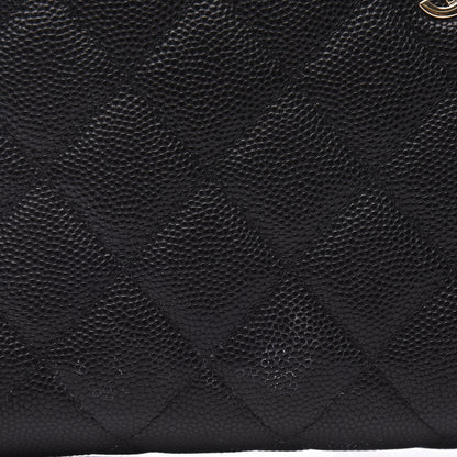 Chanel Caviar Quilted Large Zip Around Organizer Wallet Black 9 of 9