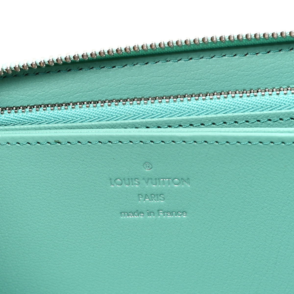Louis Vuitton Crocodile Zippy Wallet Blue Green 6 of 6