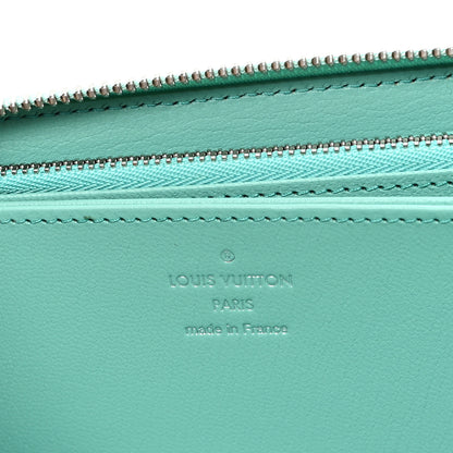 Louis Vuitton Crocodile Zippy Wallet Blue Green 6 of 6