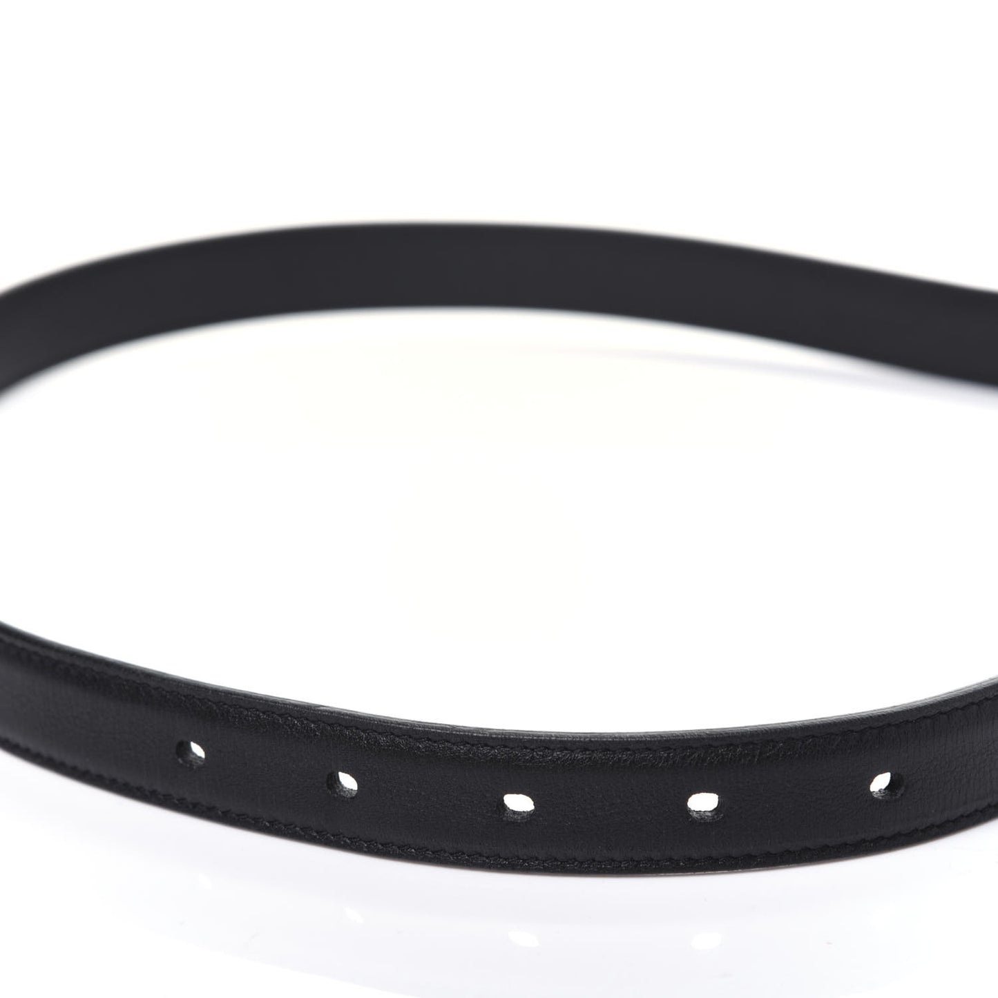 Smooth Calfskin Monogram Square Buckle Belt 95 38 Black