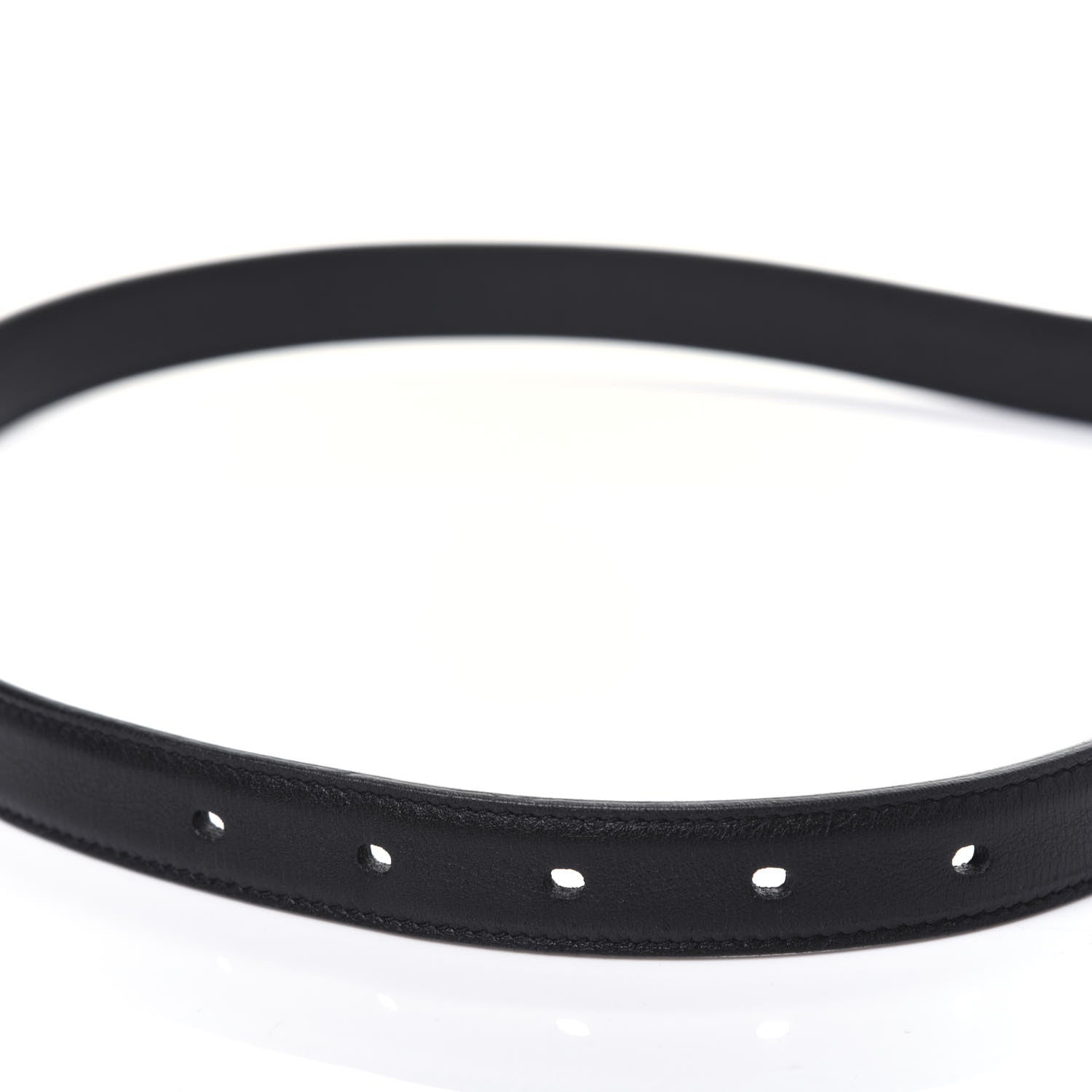 Saint Laurent Smooth Calfskin Monogram Square Buckle Belt 95 38 Black 5 of 8