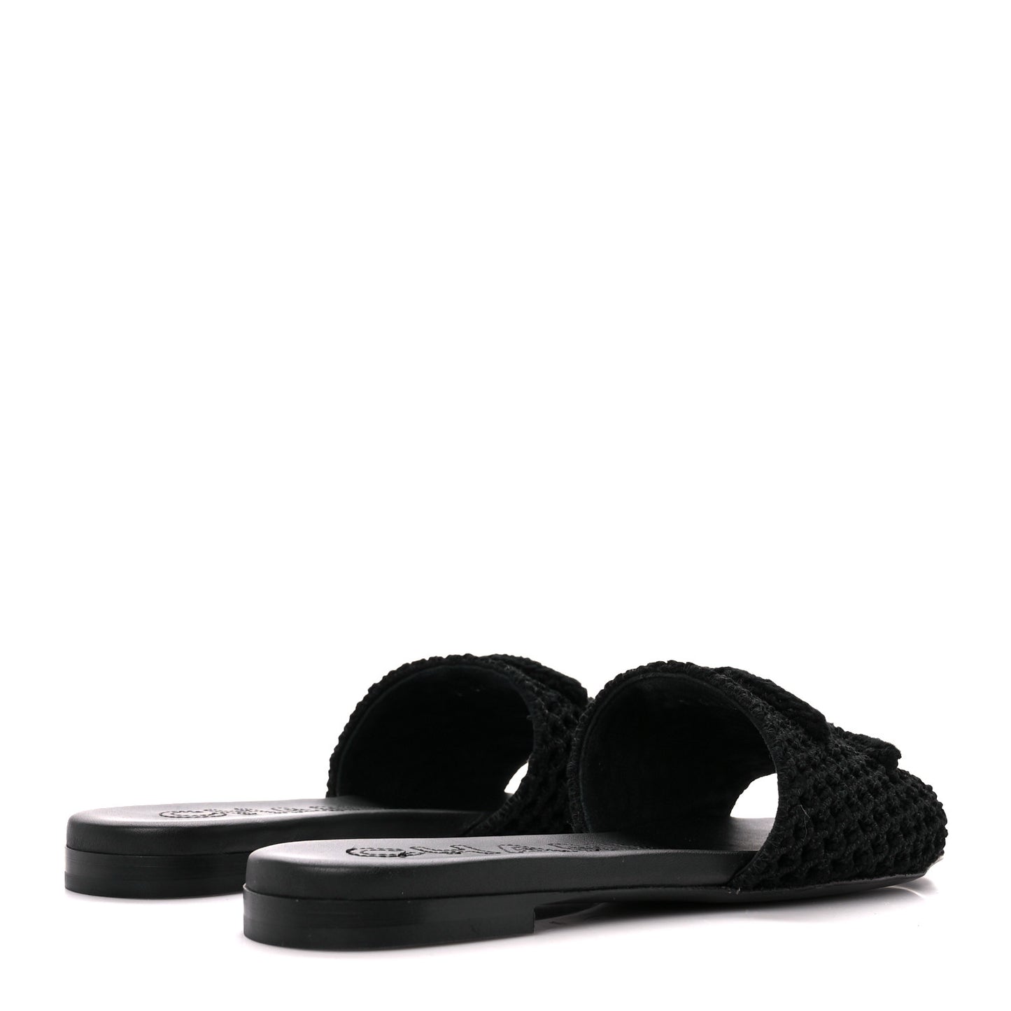 Crochet CC Mules Sandals 37 Black