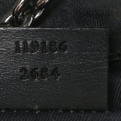 Gucci Monogram Studded Horsebit Clutch Black 6 of 9