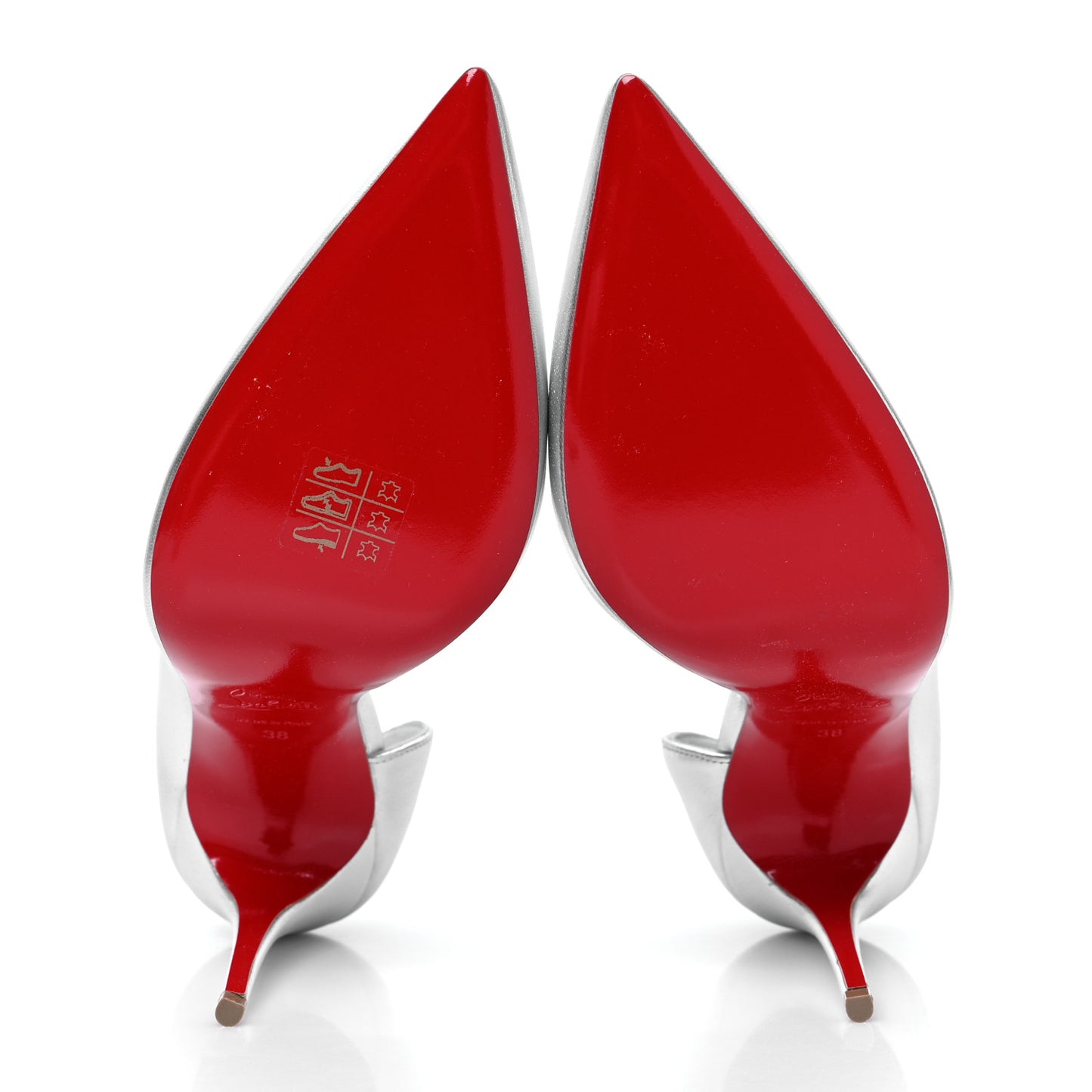 Nappa Laminate Iriza 100 Pumps 38 Silver