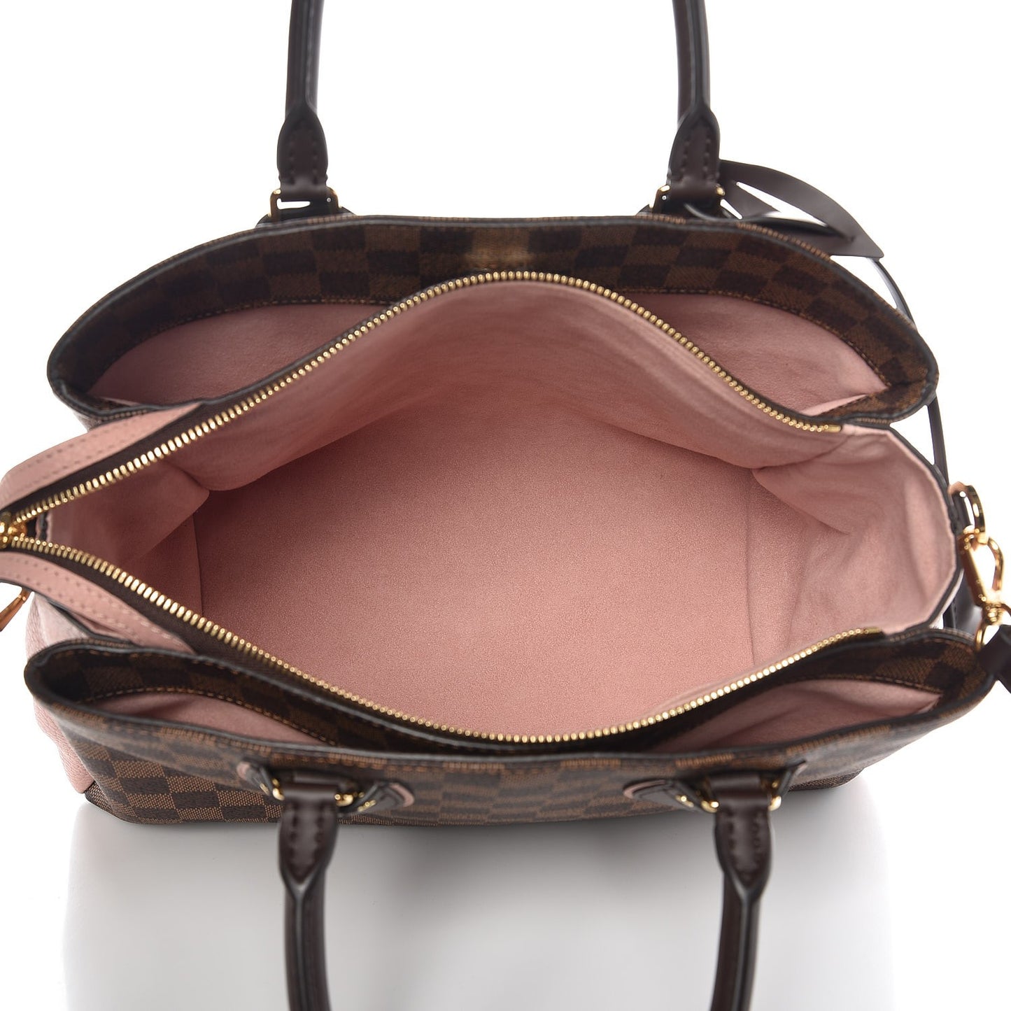 Cuir Taurillon Damier Ebene Normandy Magnolia