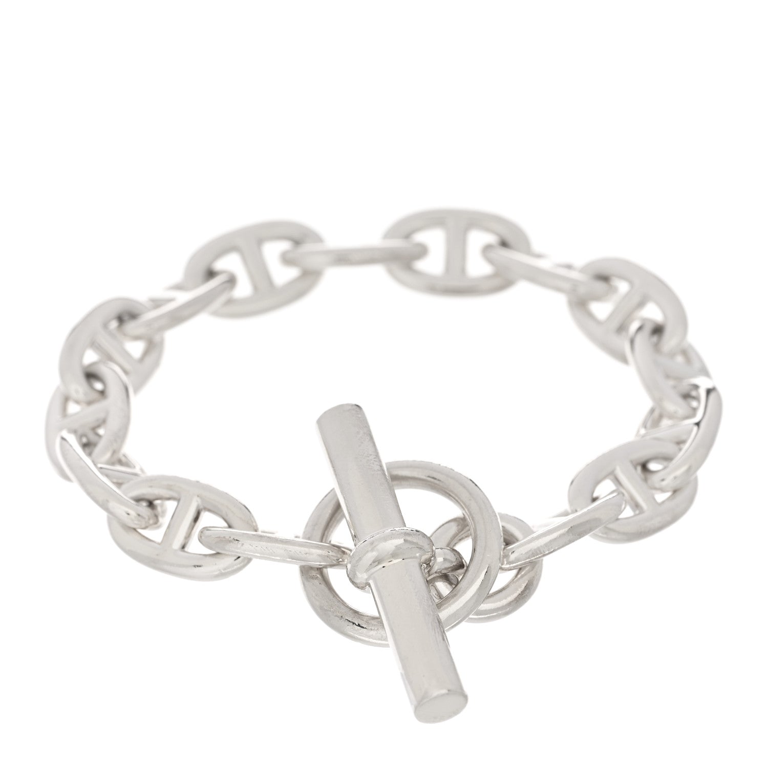 Hermes Sterling Silver MM Chaine d'Ancre Bracelet 2 of 4