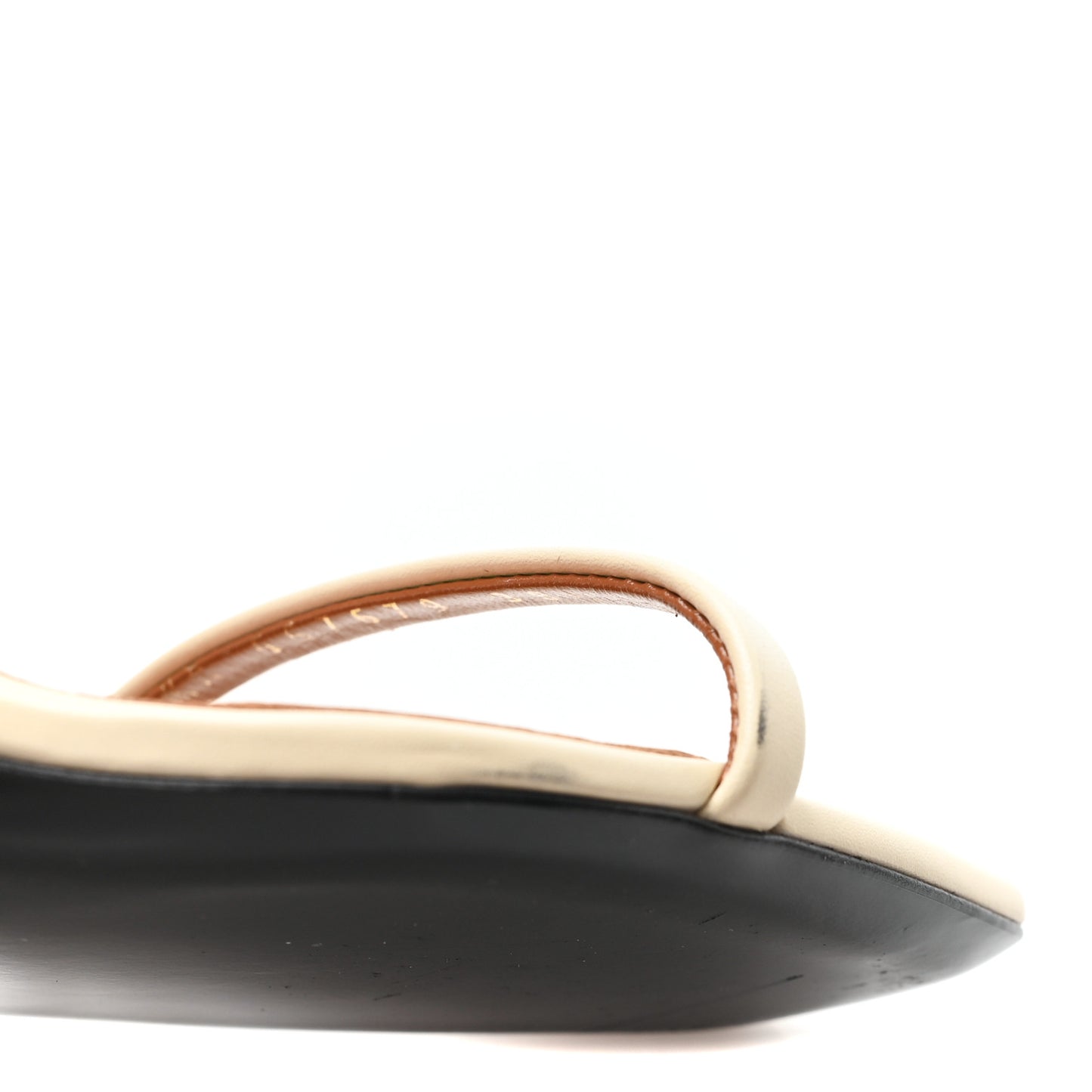 Calfskin Opyum 85 Sandals 38.5 Light Bronze Real Beige
