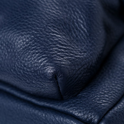 Marc Jacobs Pebbled Calfskin Varsity Backpack French Navy 11 of 15