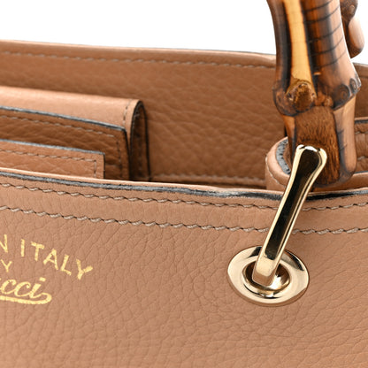 Gucci Calfskin Small Bamboo Shopper Tote Camelia 14 of 18