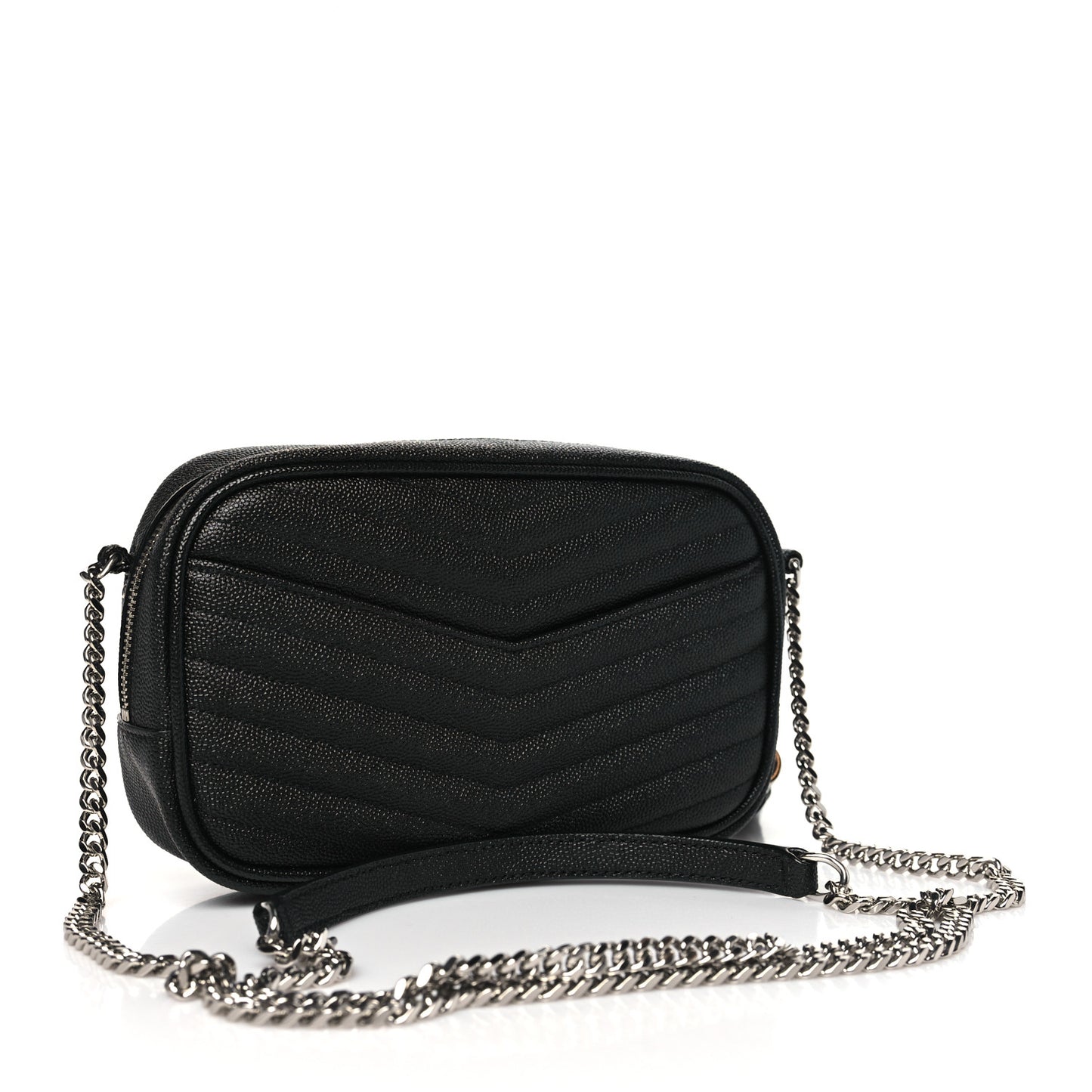 Grain De Poudre Matelasse Monogram Mini Lou Camera Bag Black