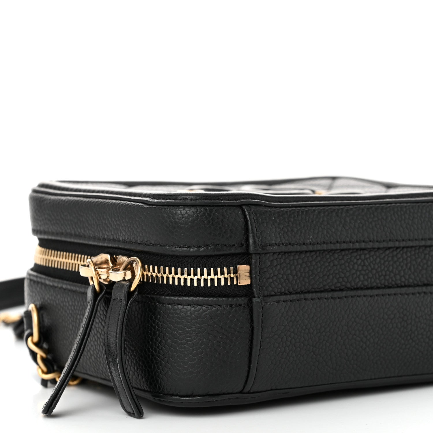 Chanel Caviar Quilted Small CC Filigree Vanity Case Black 9 of 10