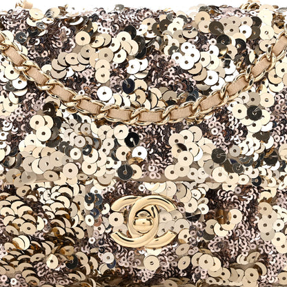 Chanel Sequin Lambskin Mini Flap Gold 8 of 10