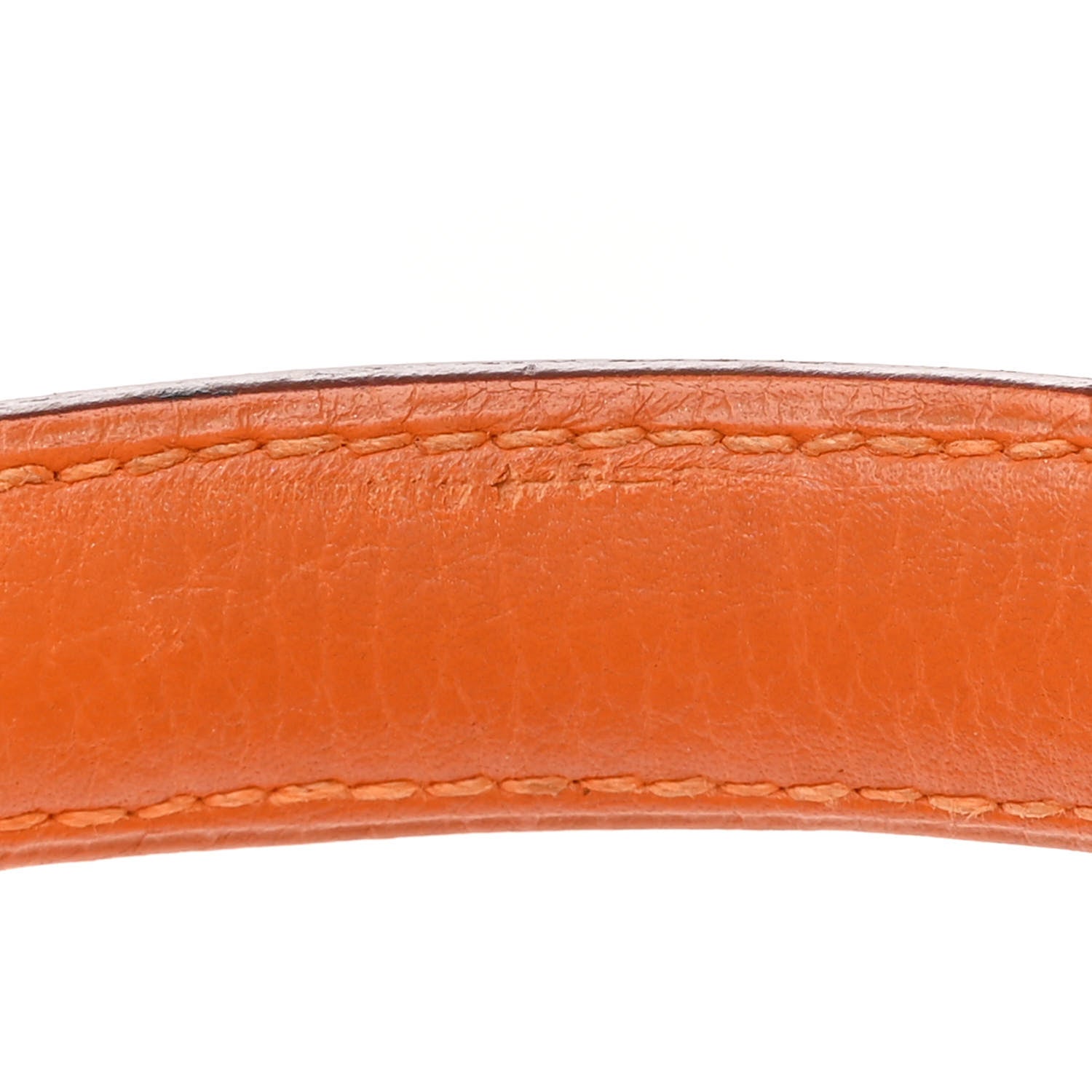 Hermes Taurillon Clemence Shoulder Kelly 40 Orange 12 of 13