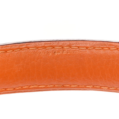 Hermes Taurillon Clemence Shoulder Kelly 40 Orange 12 of 13