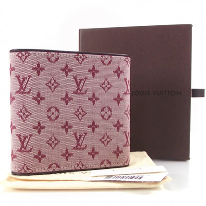 Louis Vuitton Mini Monogram Billfold Coin Purse Wallet Cherry 2 of 7