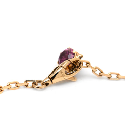 Gucci 18K Yellow Gold Diamond Pink Tourmaline Aquamarine Le Marche des Merveilles Feline Bracelet 4 of 5