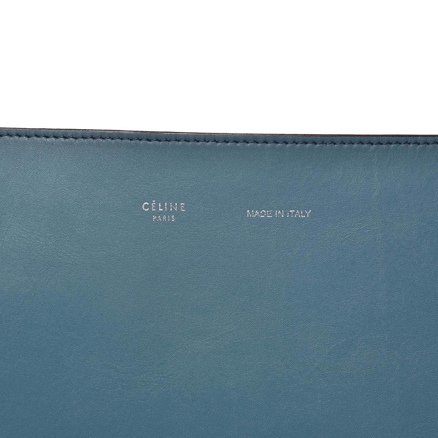 Celine Shiny Smooth Calfskin Small Twisted Cabas Ocean Black 7 of 16