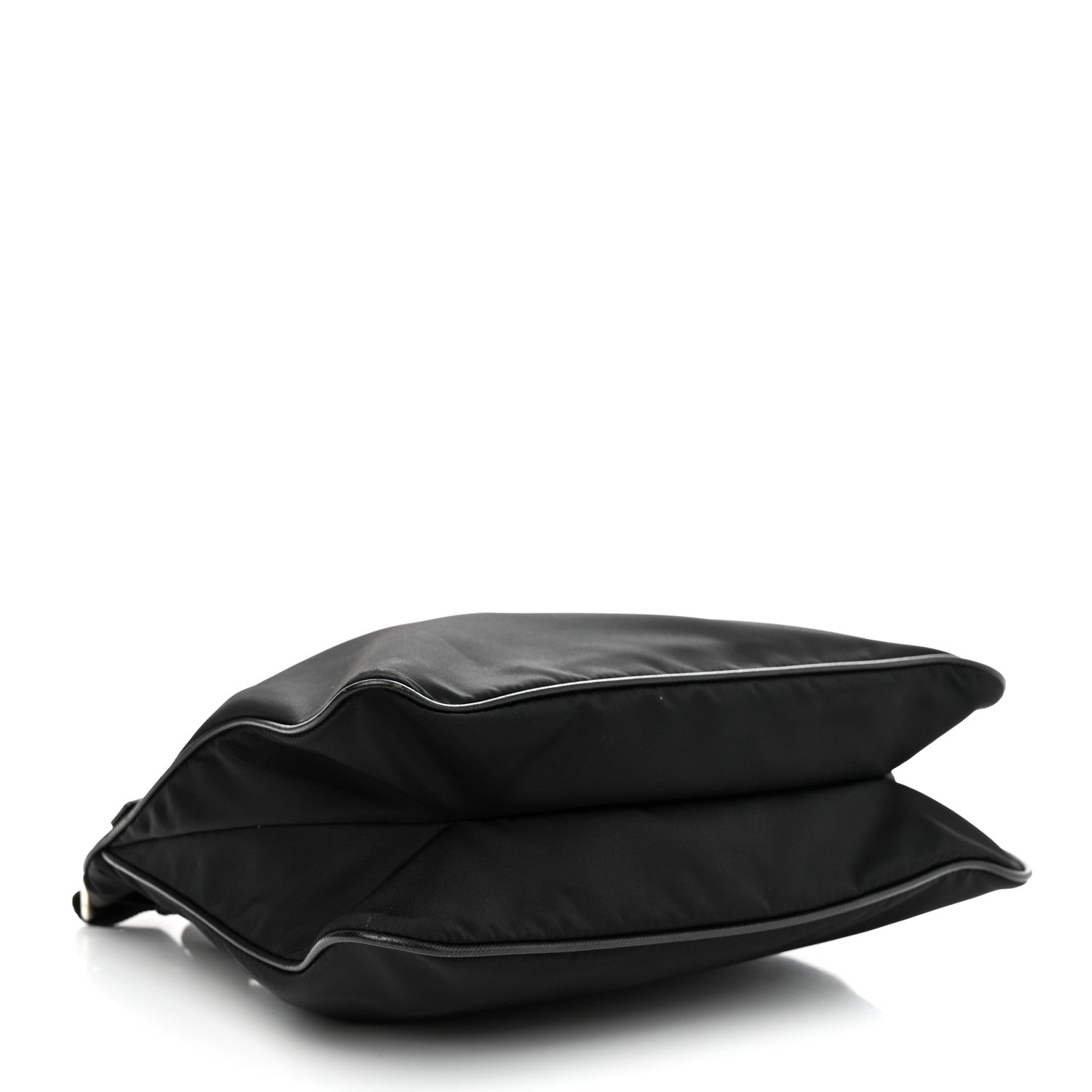 Prada Nylon Vela Flat Messenger Bag Black 4 of 10