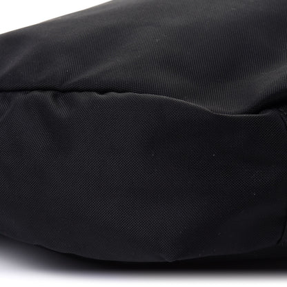 Balenciaga Recycled Sport Nylon Logo Embroidered Large Wheel Sling Bag Black White 10 of 11