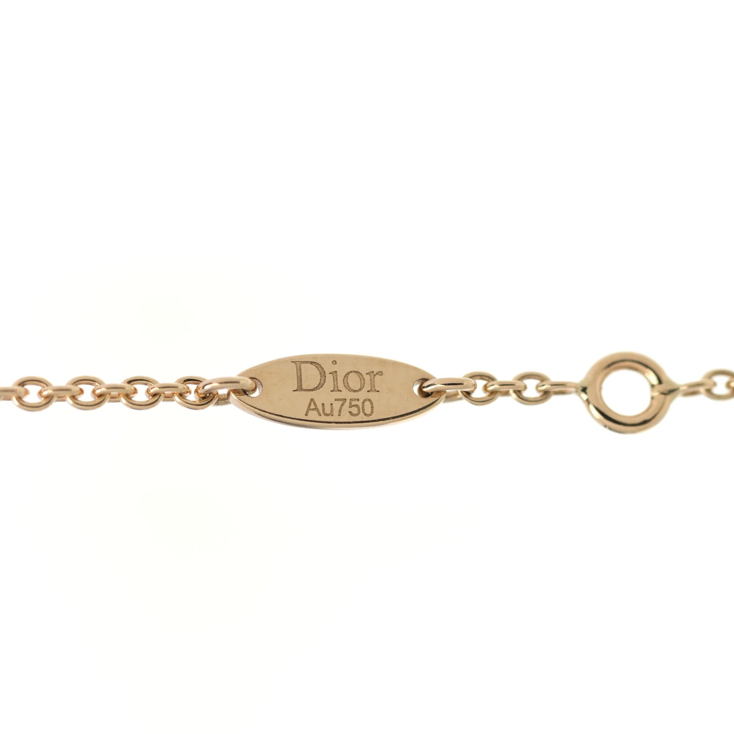 18K Yellow Gold Diamond Mother of Pearl Rose Des Vents Bracelet