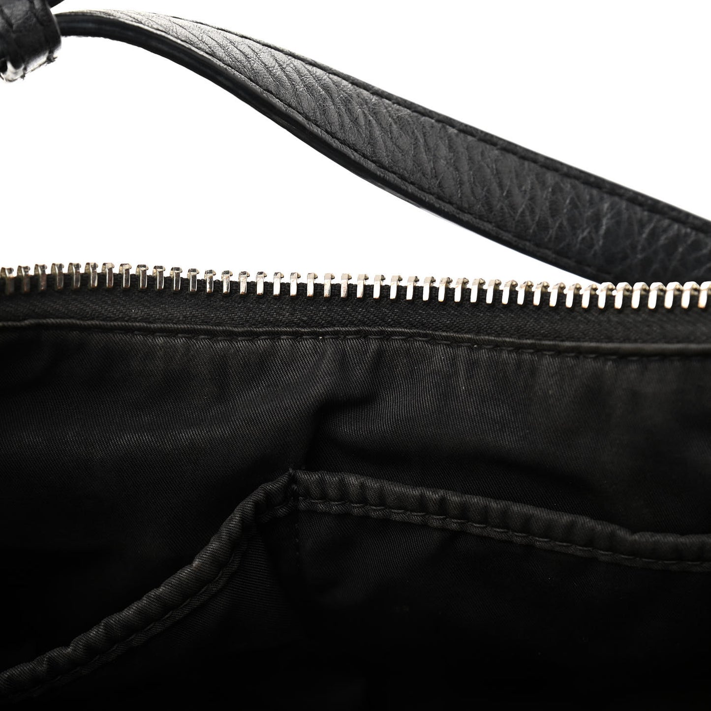 Pebbled Lambskin Mini Rockie Black Gold Hardware