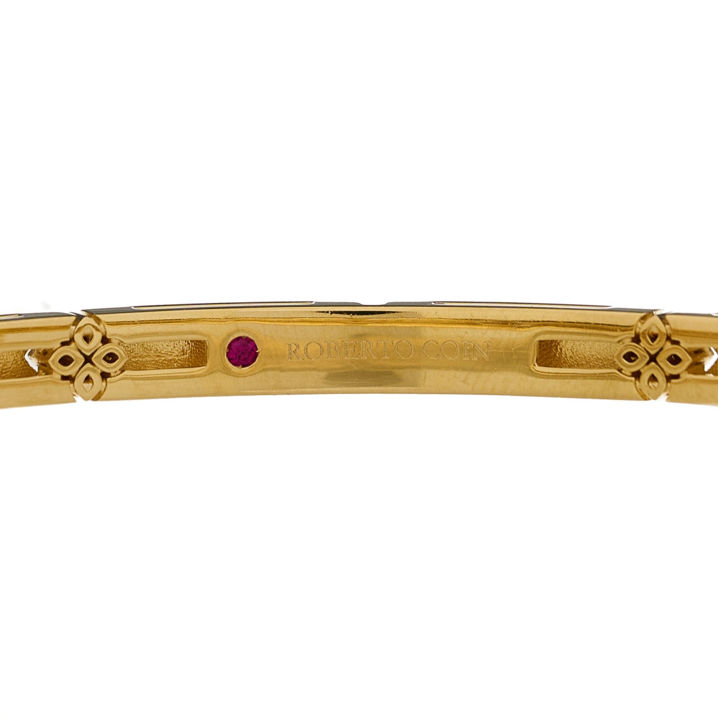 18K Rose Gold Diamond ctw Love in Verona Pave Bangle Bracelet