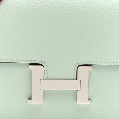 Hermes Epsom Cavale Constance Long Wallet To Go Vert Peppermint 8 of 10
