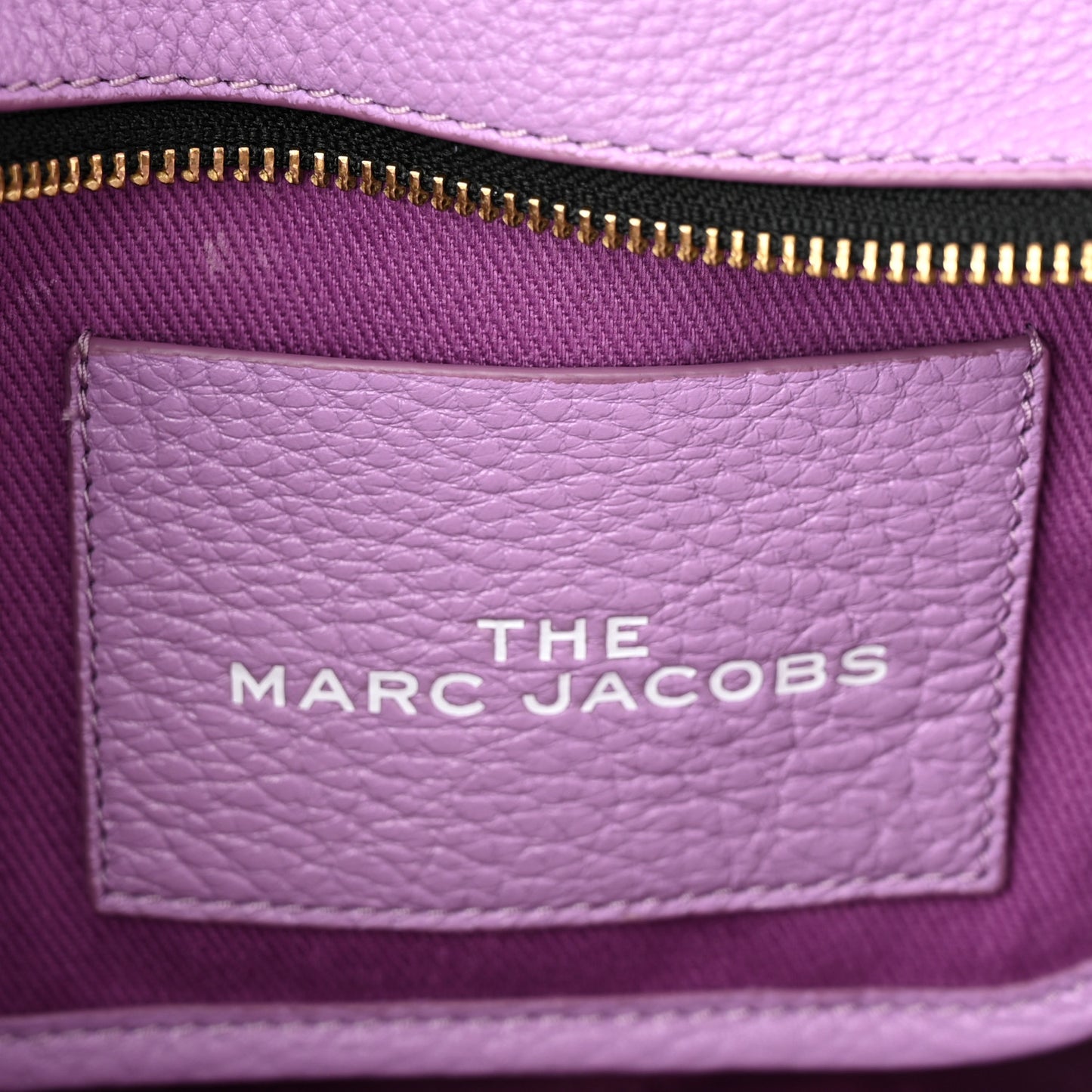 Grained Calfskin Small The Tote Bag Orchid Haze
