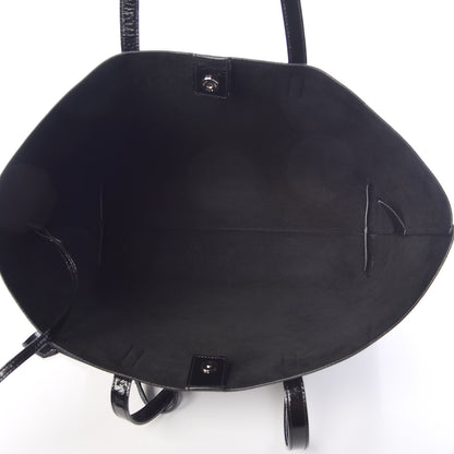 Saint Laurent Patent Calfskin Large Shopping Tote Black 6 of 10