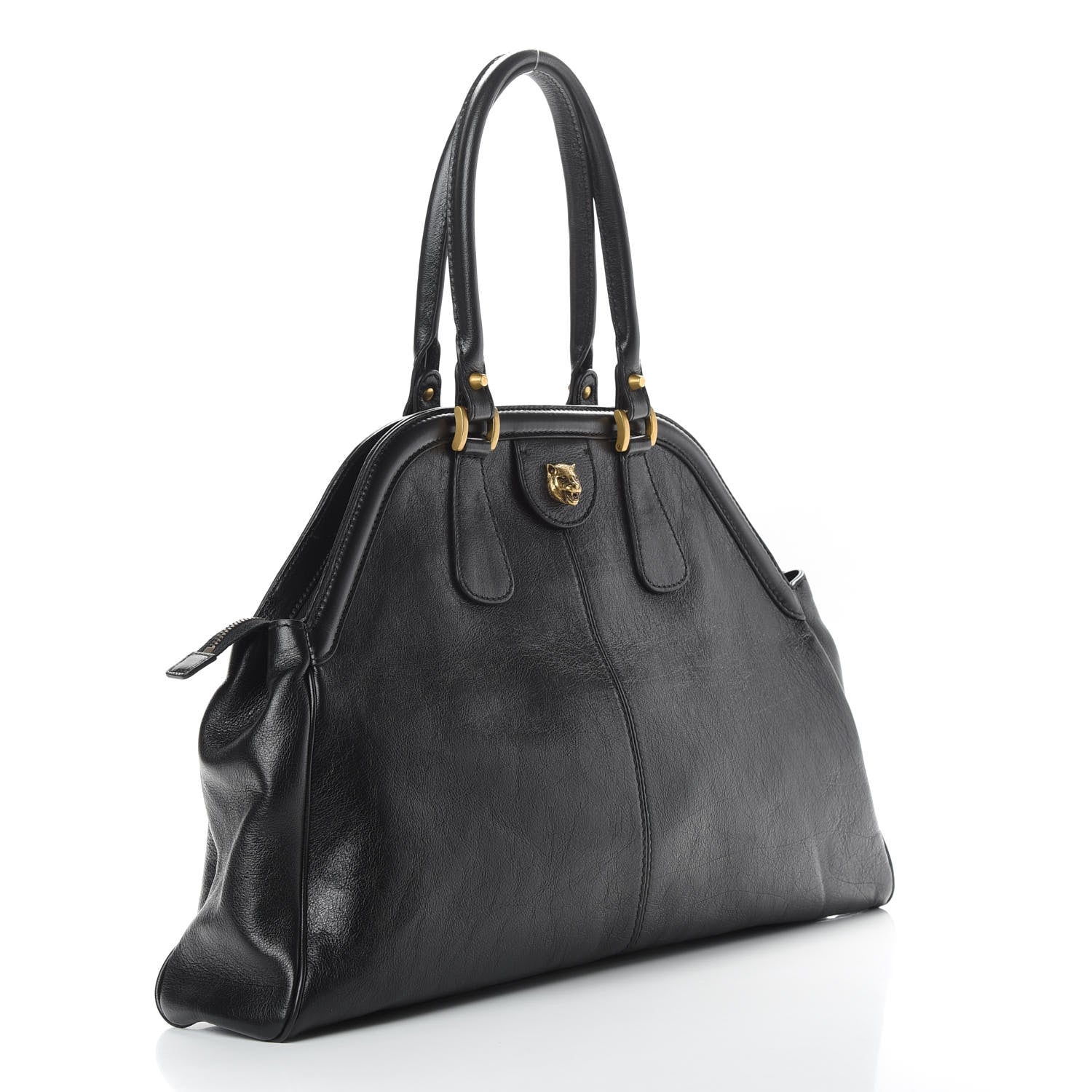 Gucci Calfskin Large Re(Belle) Top Handle Bag Black 3 of 10