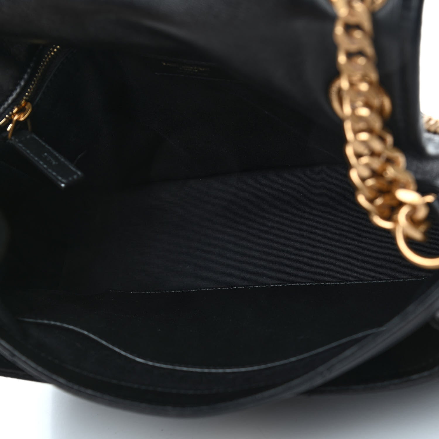 Saint Laurent Lambskin Matelasse Monogram Medium Niki Chain Satchel Black 4 of 4