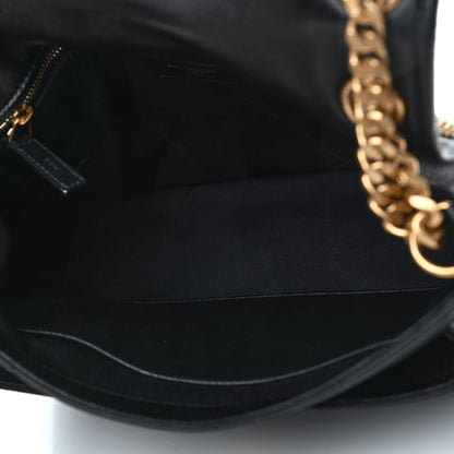 Saint Laurent Lambskin Matelasse Monogram Medium Niki Chain Satchel Black 4 of 4
