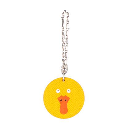 Hermes Courchevel Duck Bag Charm Jaune 1 of 5