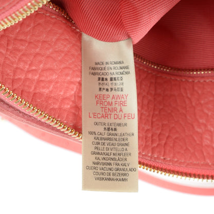 Burberry Signature Grain Calfskin Check Embossed Small Chichester Crossbody Clutch Bag Rose Pink 11 of 11