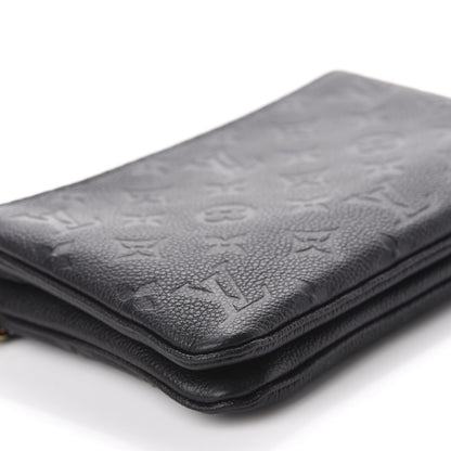 Louis Vuitton Empreinte Double Zip Pochette Black 6 of 12