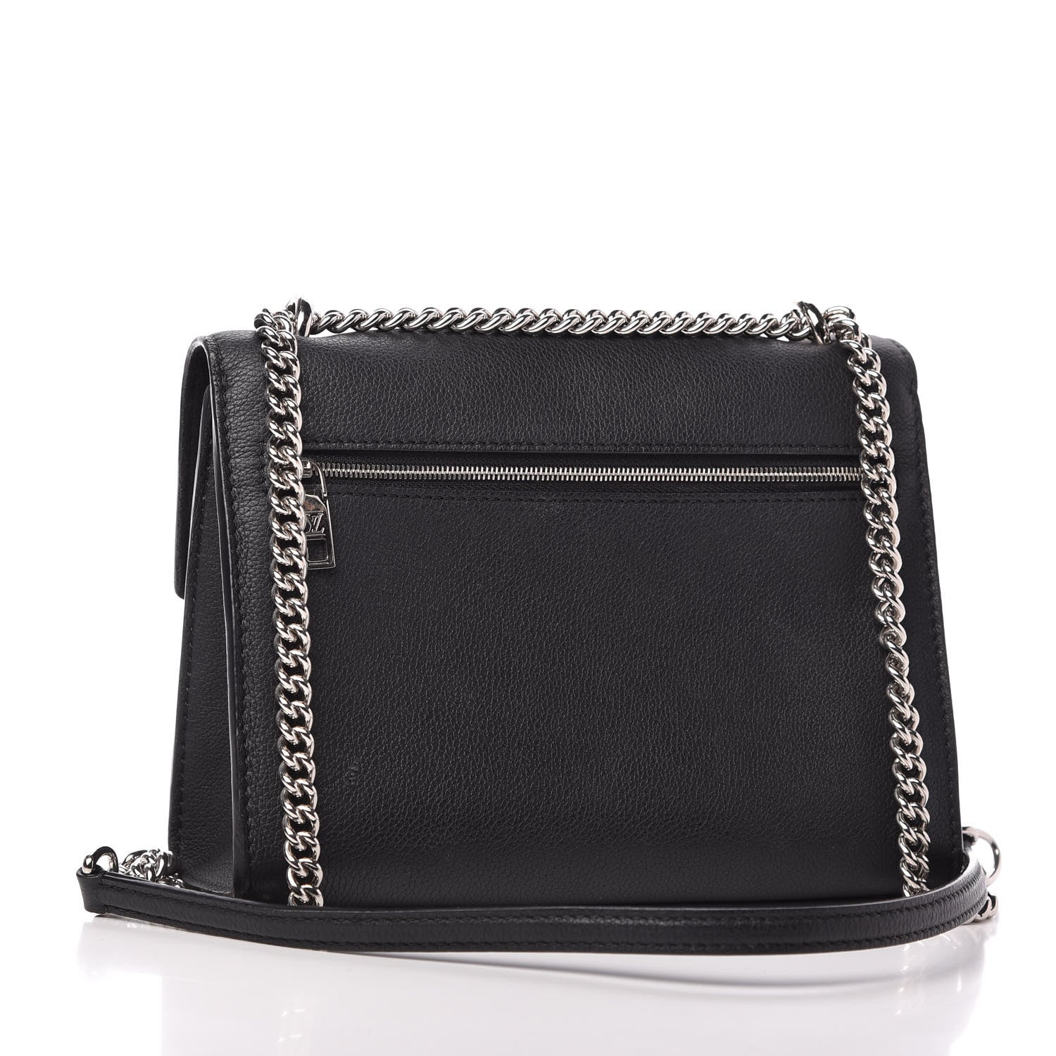 Louis Vuitton Soft Calfskin My Lockme Chain Bag BB Black 3 of 10