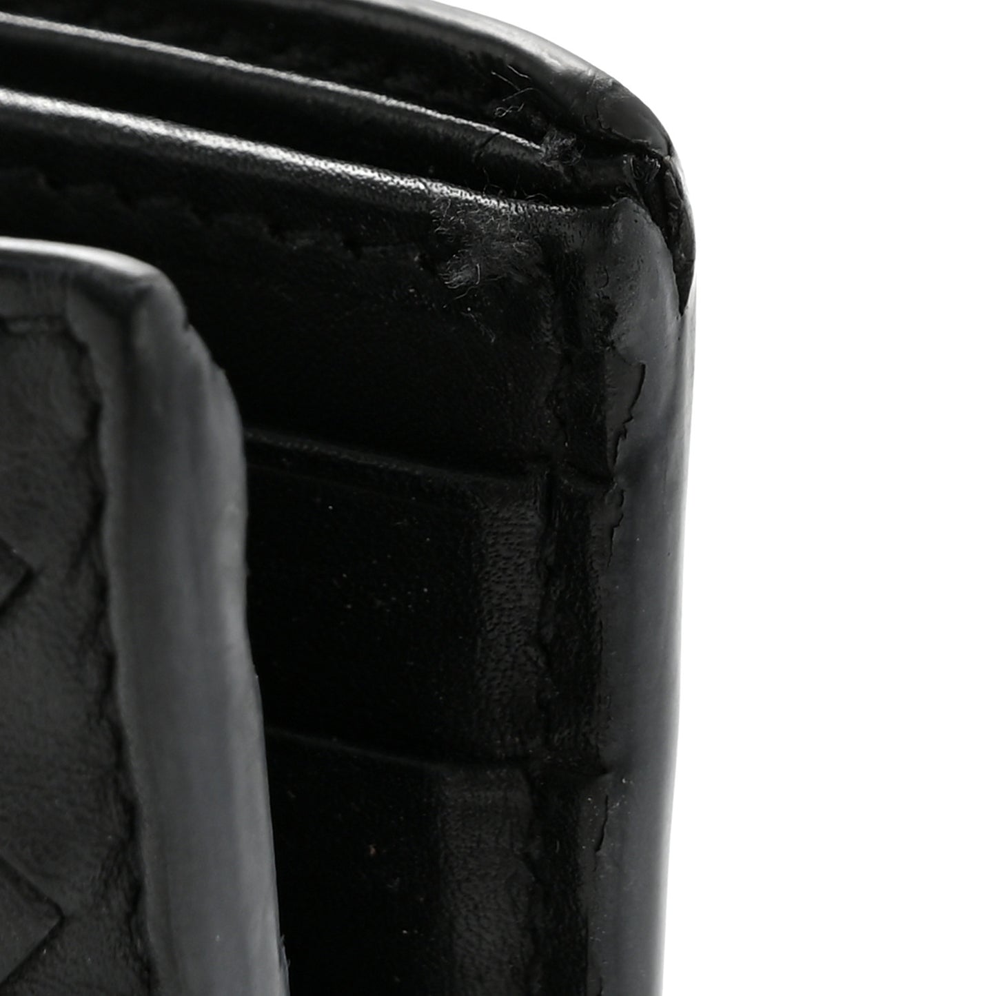 Nappa Intrecciato Bi-Fold Wallet Black
