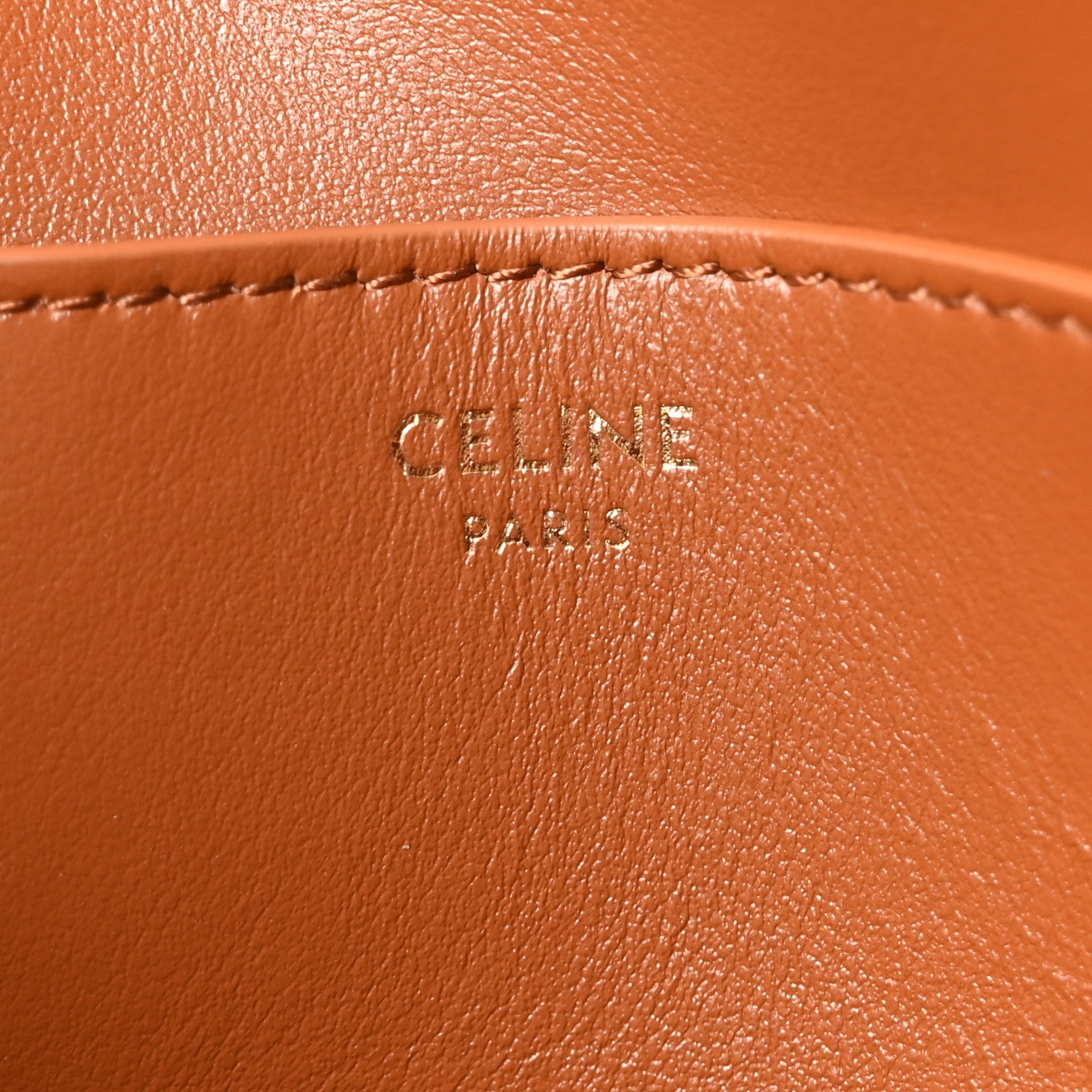 Celine Smooth Calfskin Tabou Clutch on Strap Tan 6 of 9