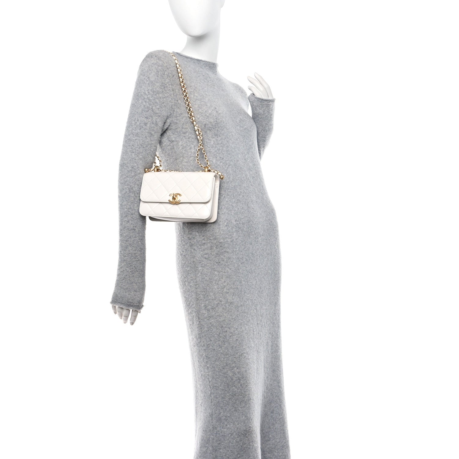 Chanel Calfskin Quilted Mini Perfect Fit Flap White 2 of 11