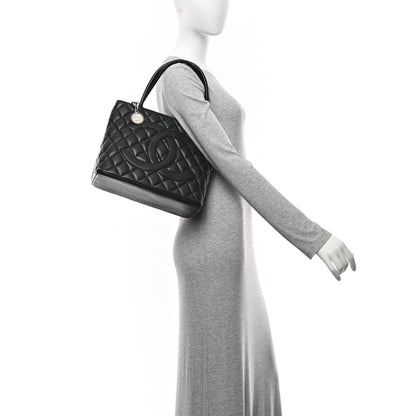 Chanel Caviar Quilted Medallion Tote Black 11 of 11